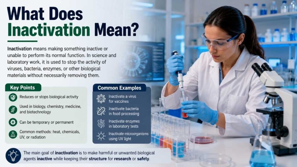 What Does Inactivation Mean?
