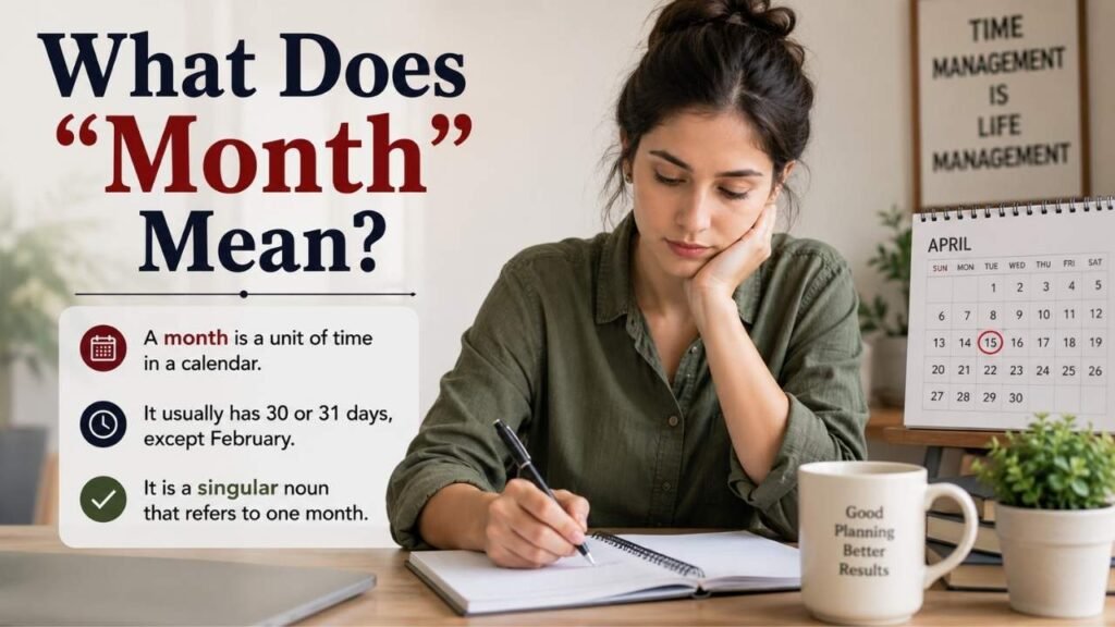 What Does "Month" Mean?