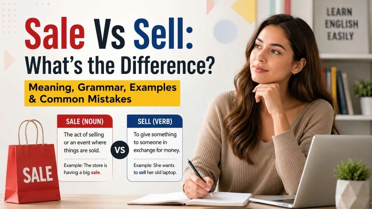 Have you ever wondered whether you should use sale or sell in a sentence?