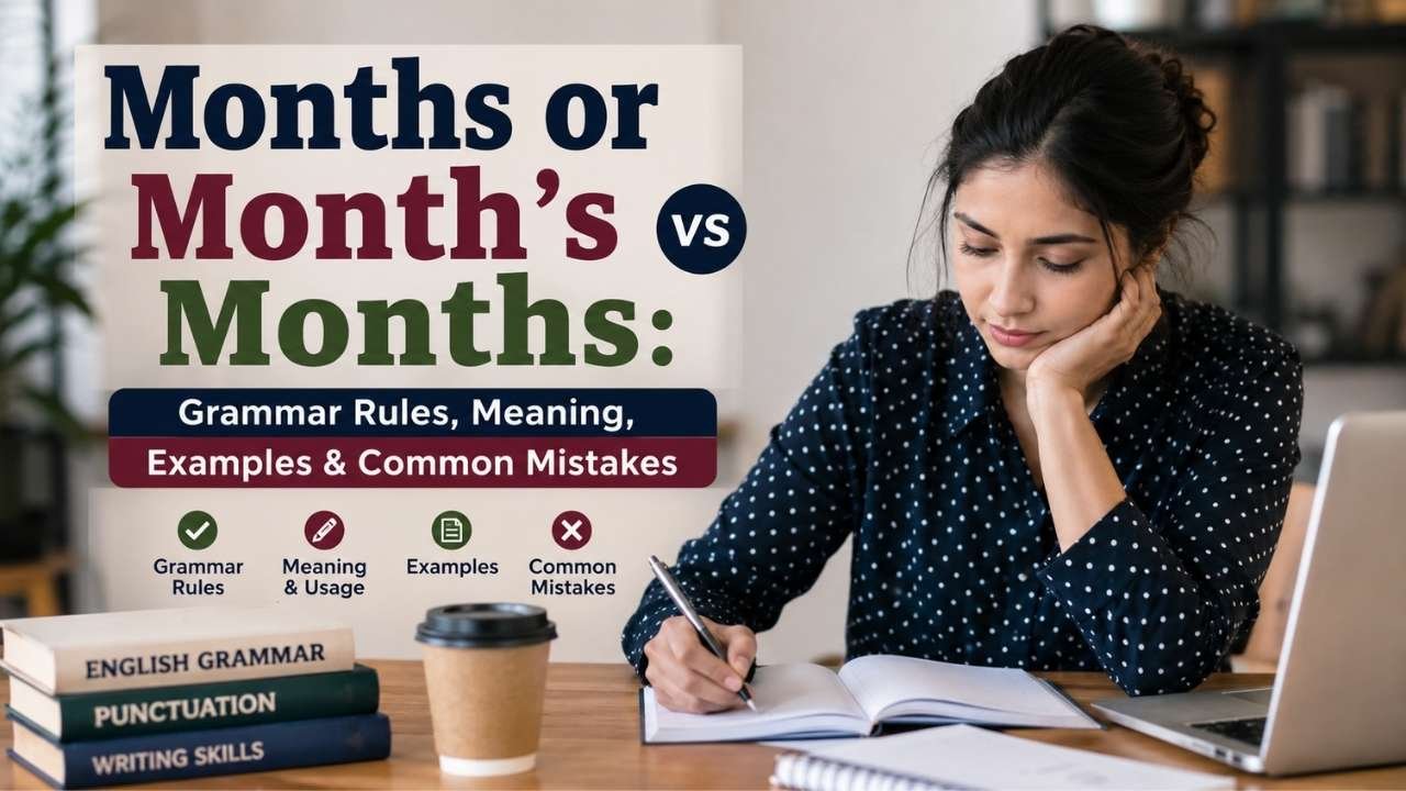 Many writers get confused when deciding whether to write months or month's, vs months'.
