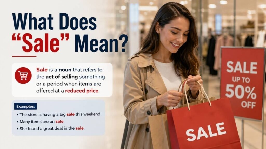 What Does "Sale" Mean?