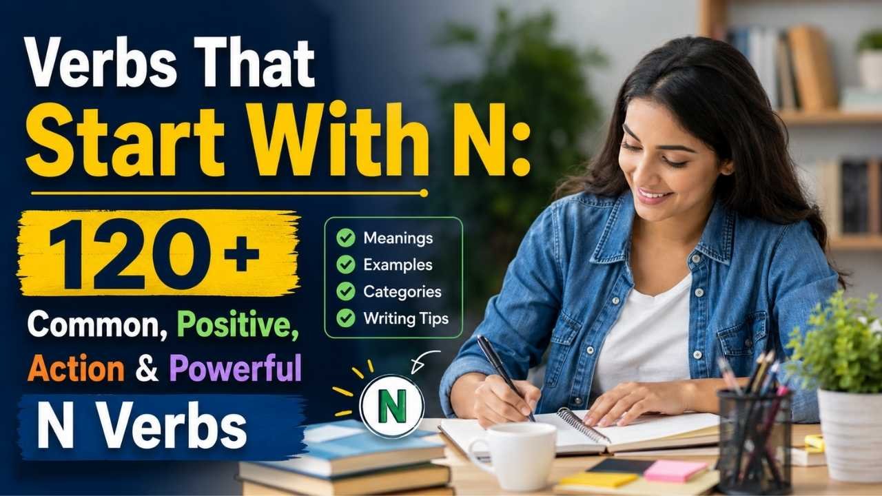 Looking for the best verbs that start with N? You've come to the right place.