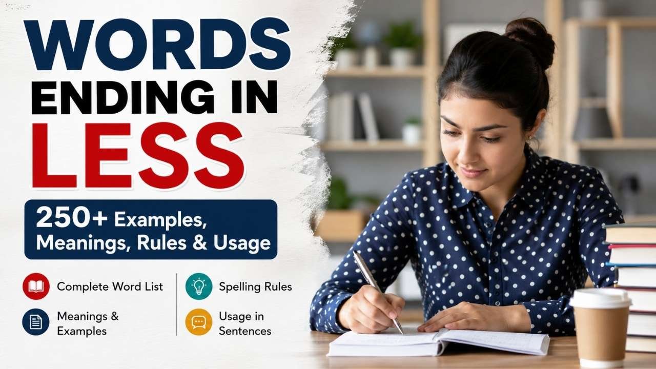 If you've ever wondered what the suffix -less means or searched for words ending in less, you're in the right place.