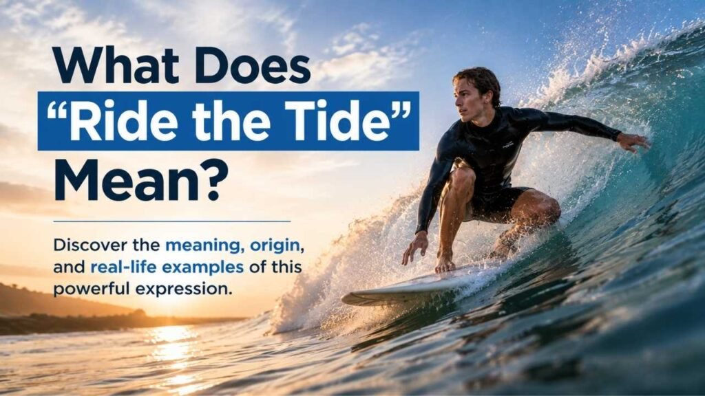 What Does "Ride the Tide" Mean?