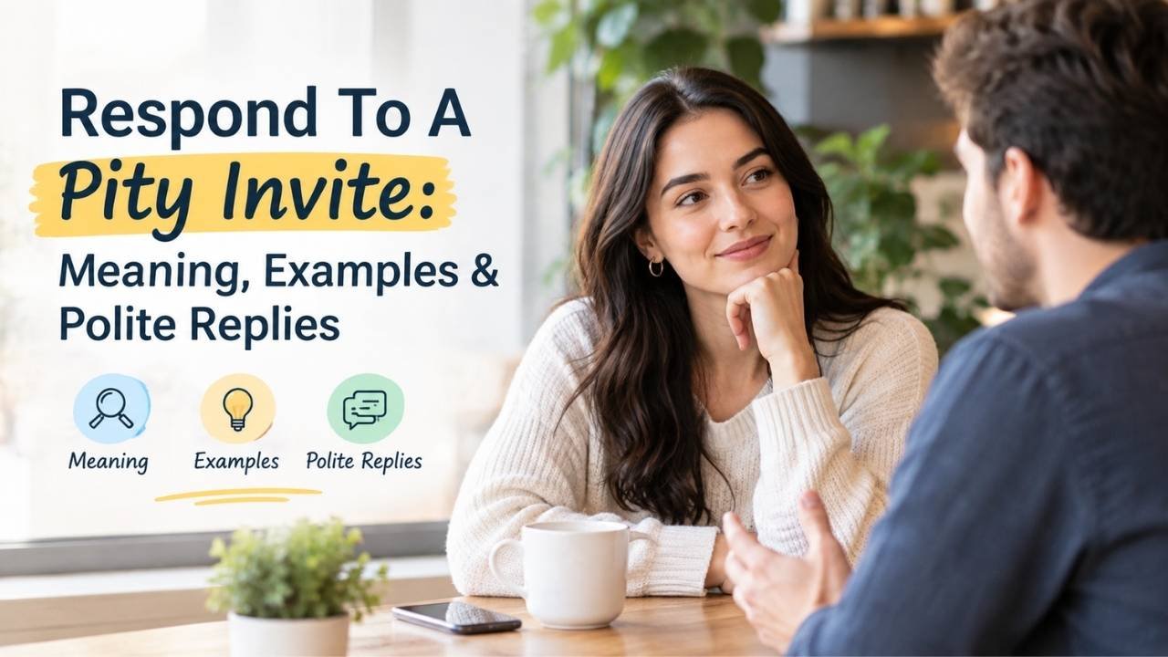 Receiving a Respond To A Pity Invite can leave you feeling confused, uncomfortable, or unsure about someone’s true intentions.