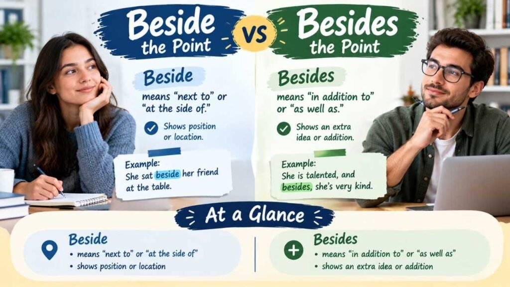 Beside the Point vs. Besides the Point at a Glance