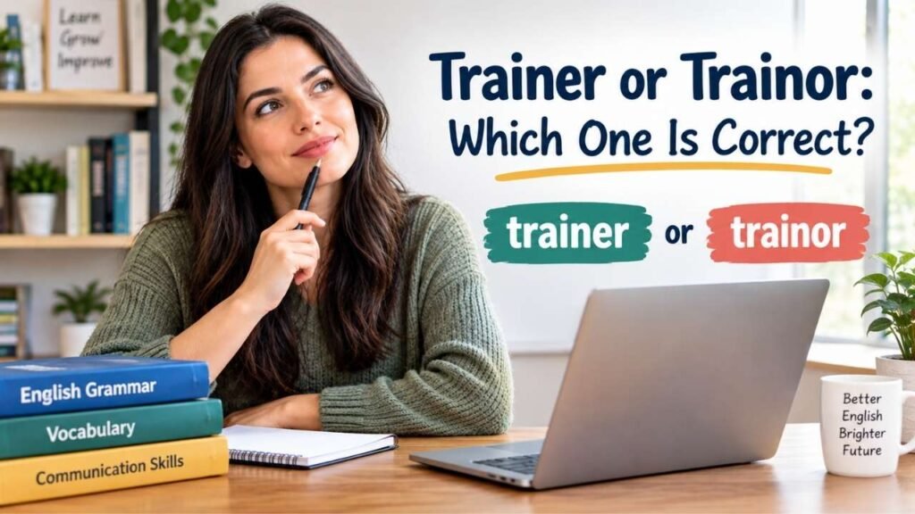 Trainer or Trainor: Which One Is Correct?