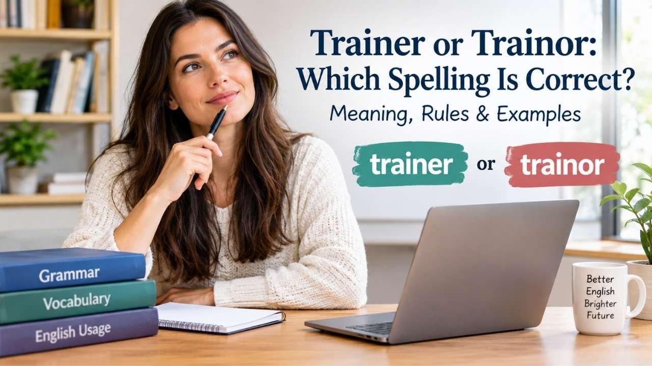 Have you ever wondered whether trainer or trainor is the correct spelling?
