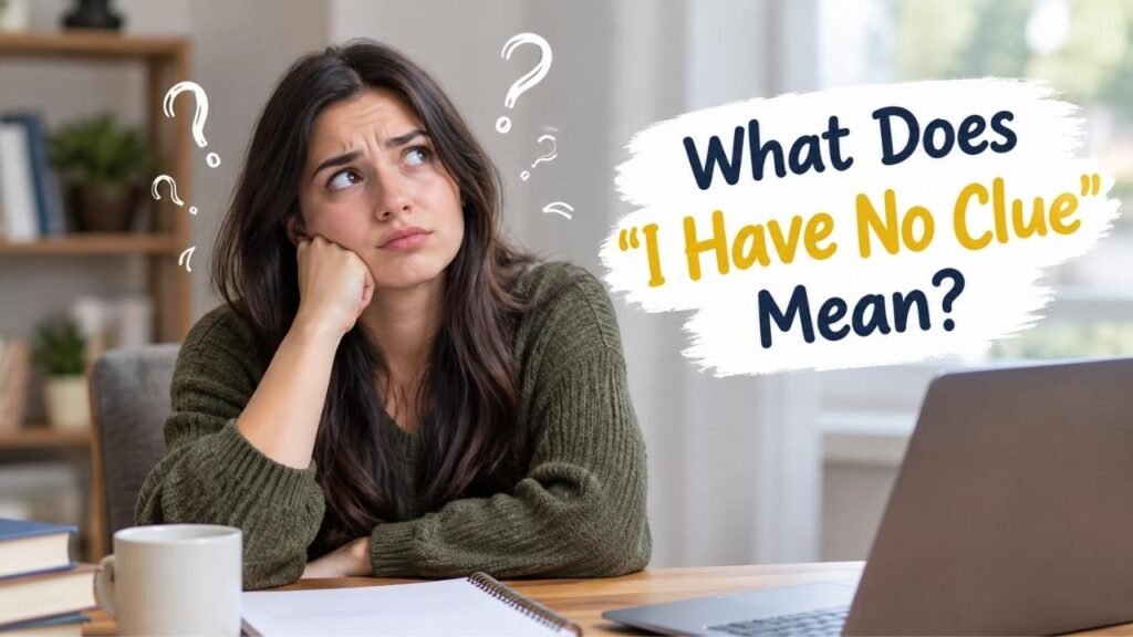 What Does “I Have No Clue” Mean?
