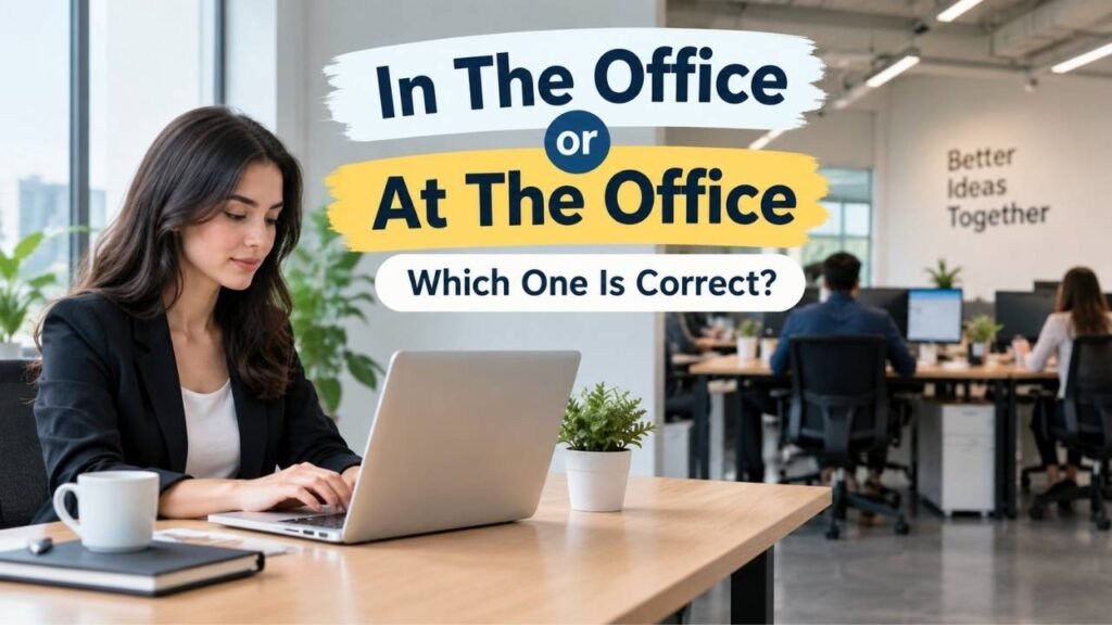 In The Office or At The Office: Which One Is Correct?
