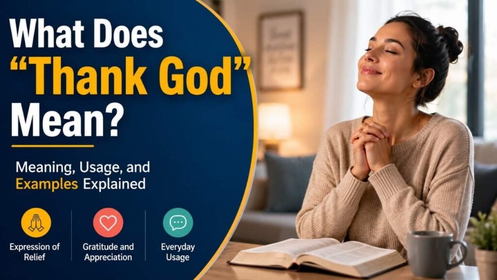 What Does "Thank God" Mean?