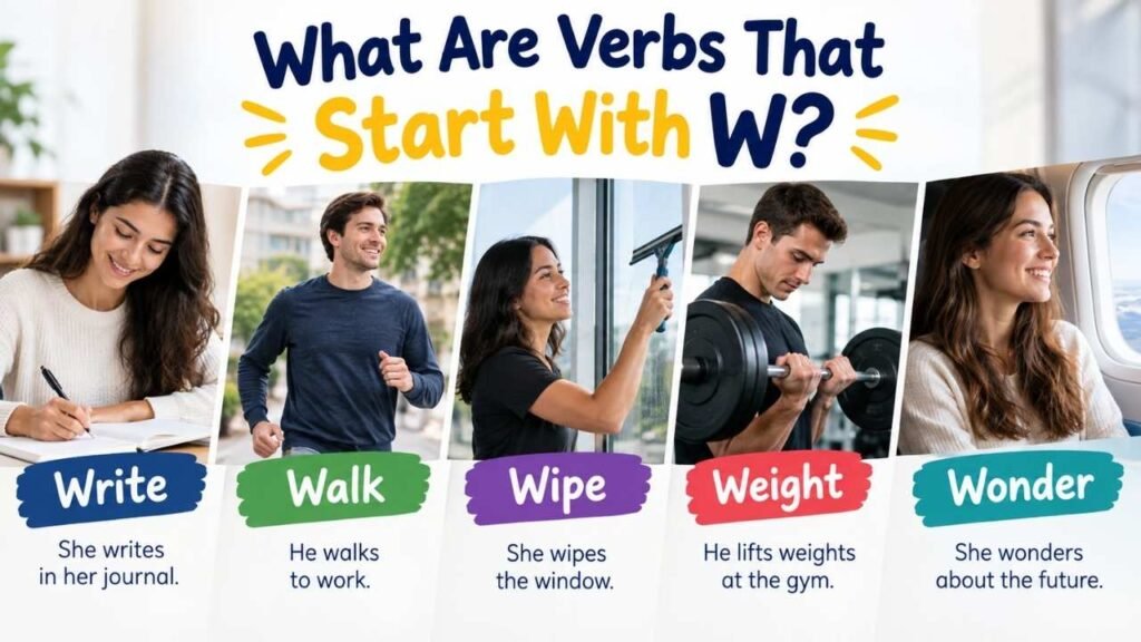 What Are Verbs That Start With W?