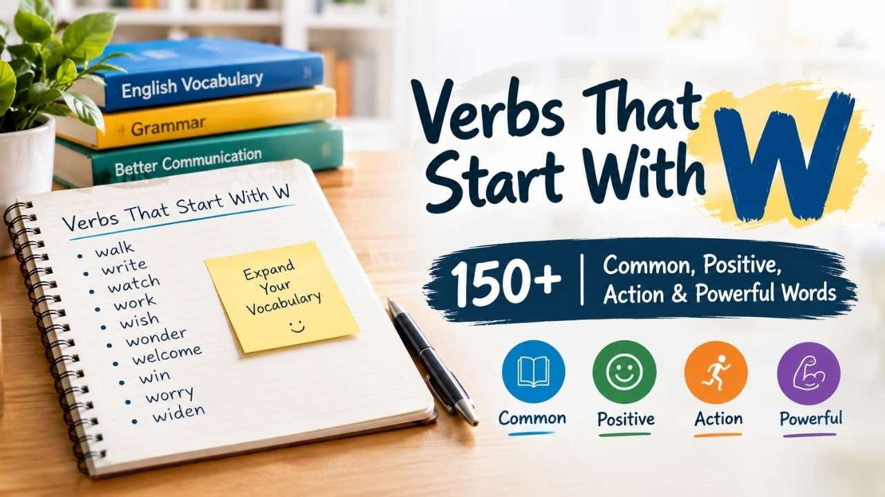 Learning verbs that start with W is a great way to improve your English vocabulary and make your speaking and writing more effective.