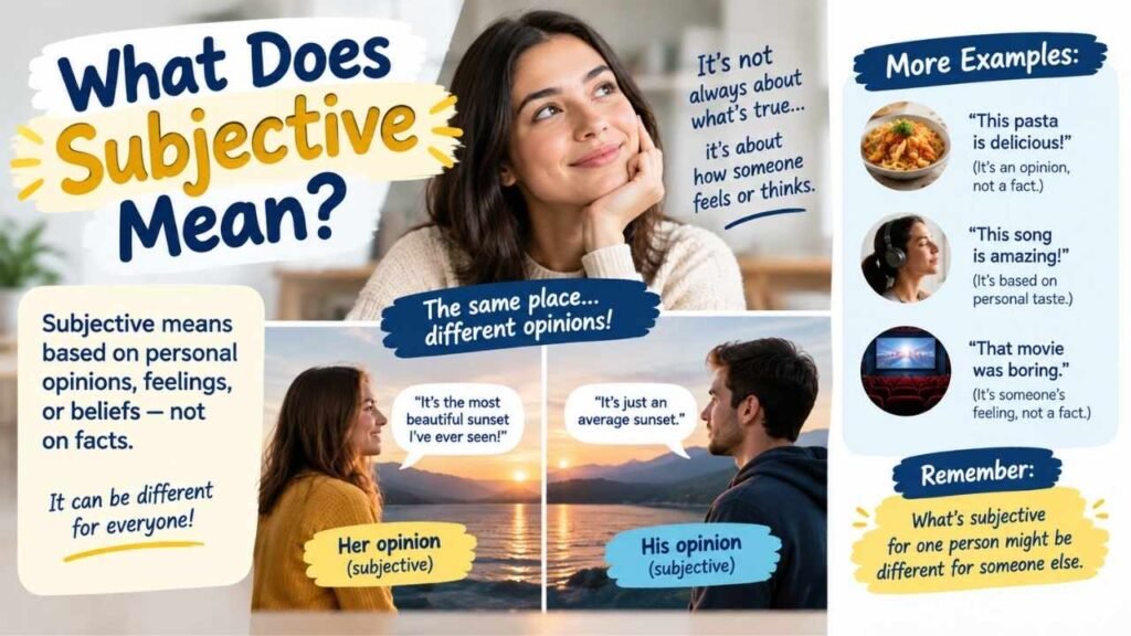 What Does Subjective Mean?