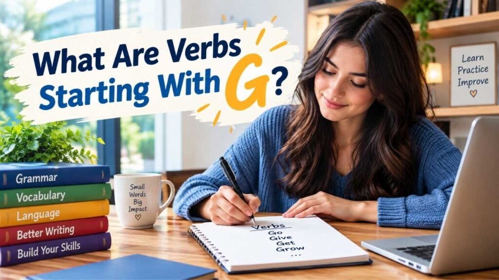 What Are Verbs Starting With G?