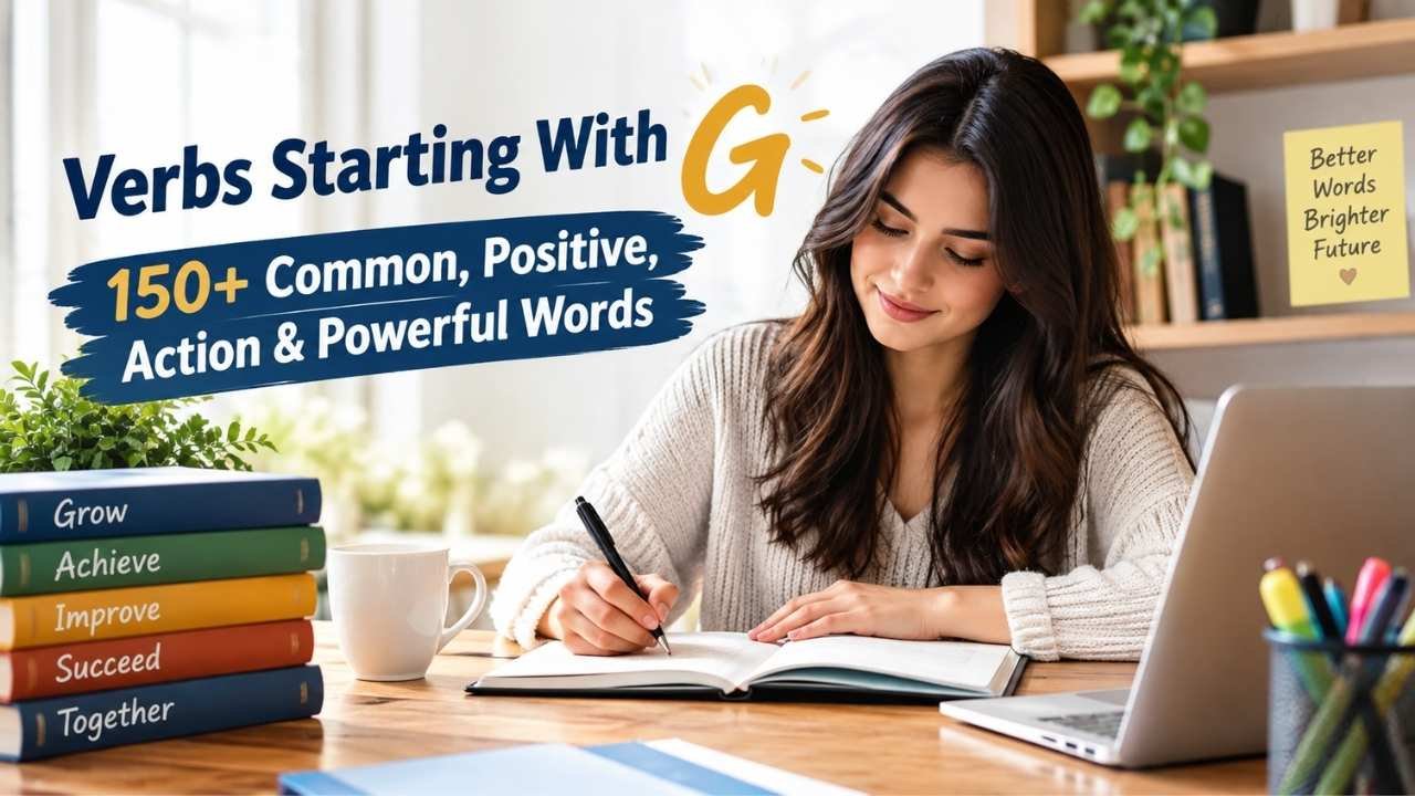 verbs that start with G are useful action words that can improve your speaking, writing, and overall English skills.