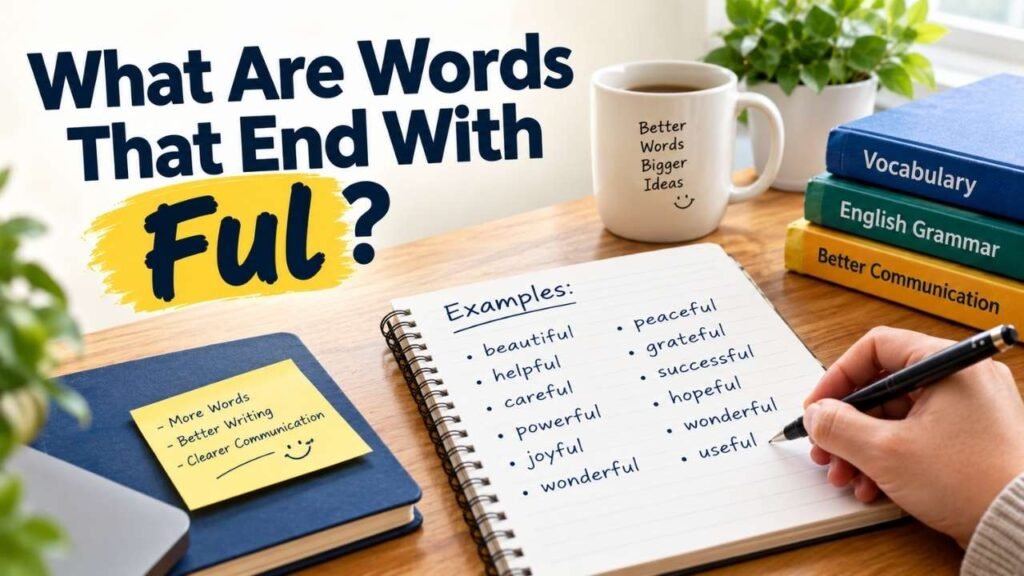 What Are Words That End With Ful?