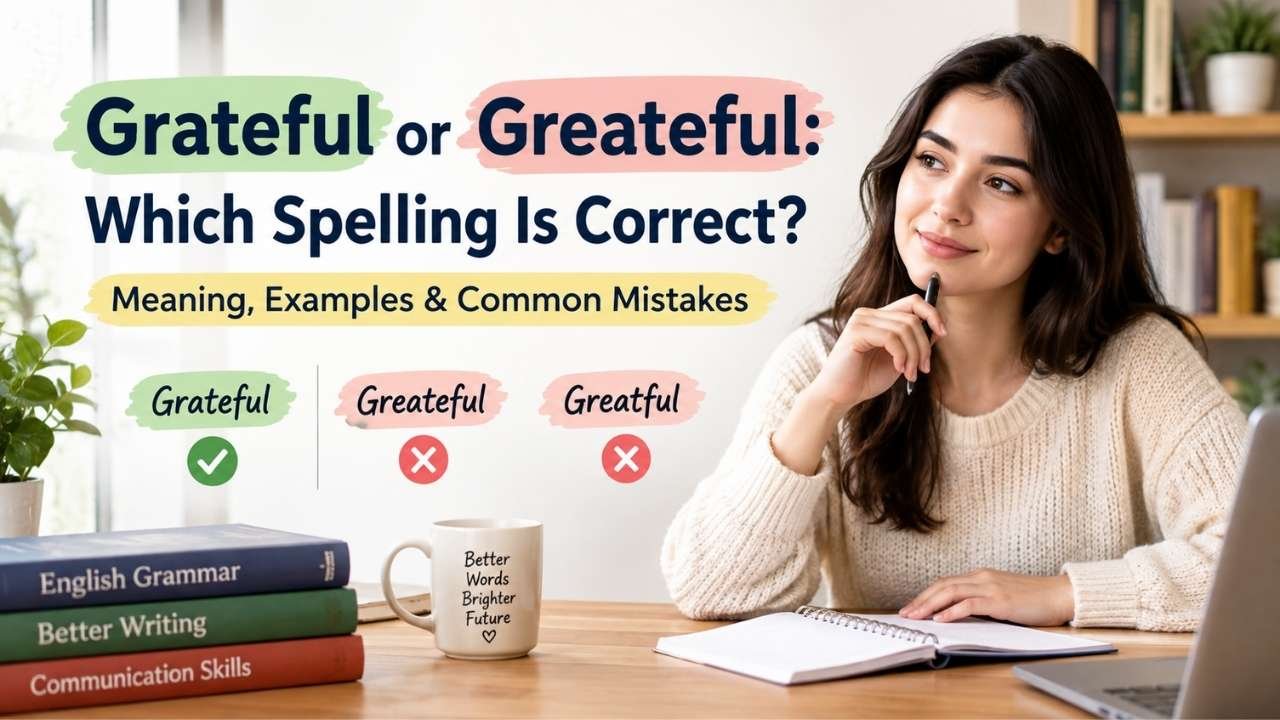 However, the correct spelling is grateful, while greateful and greatful are incorrect and do not appear in standard dictionaries.