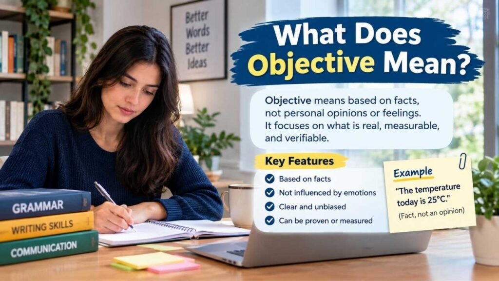 What Does Objective Mean?