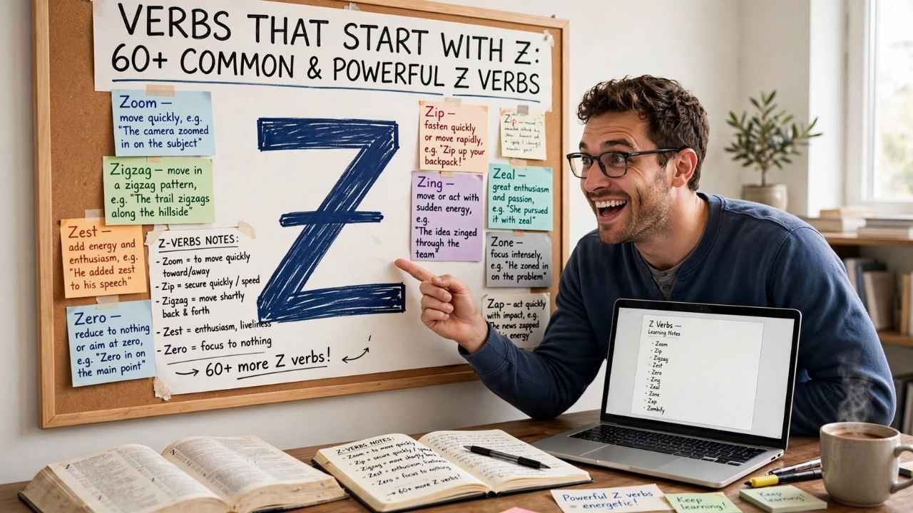 If you're looking for verbs that start with Z, you've come to the right place.