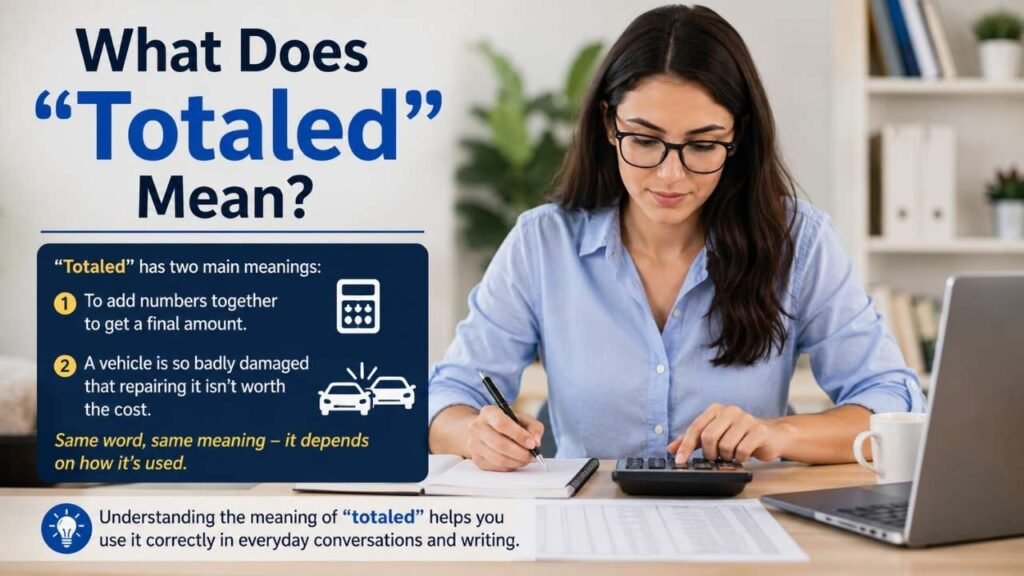 What Does "Totaled" Mean?
