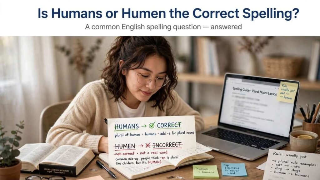 Is Humans or Humen the Correct Spelling?