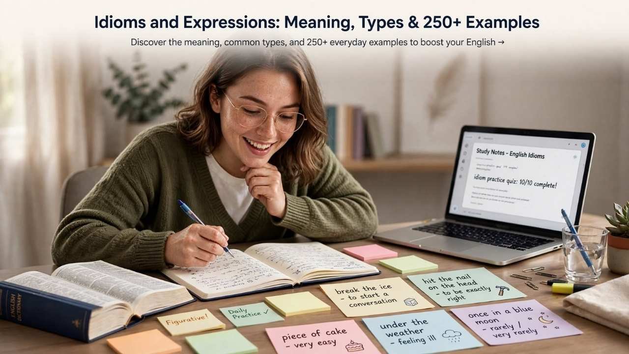 Idioms and expressions are an important part of the English language because they make conversations, writing, and everyday communication more natural and engaging