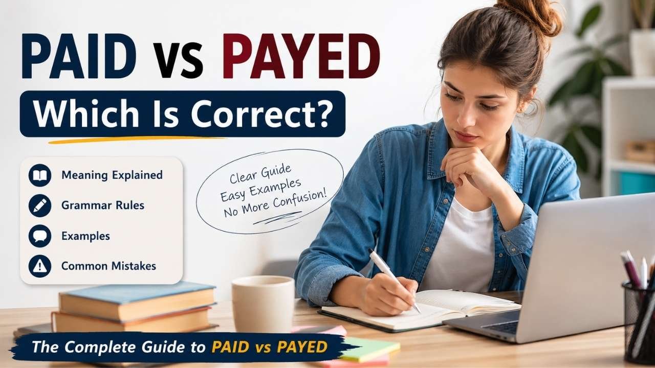 Have you ever wondered whether paid or payed is the correct spelling? You're not alone.