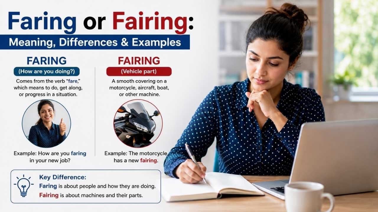 Faring or Fairing: meaning, differences, and correct usage with examples