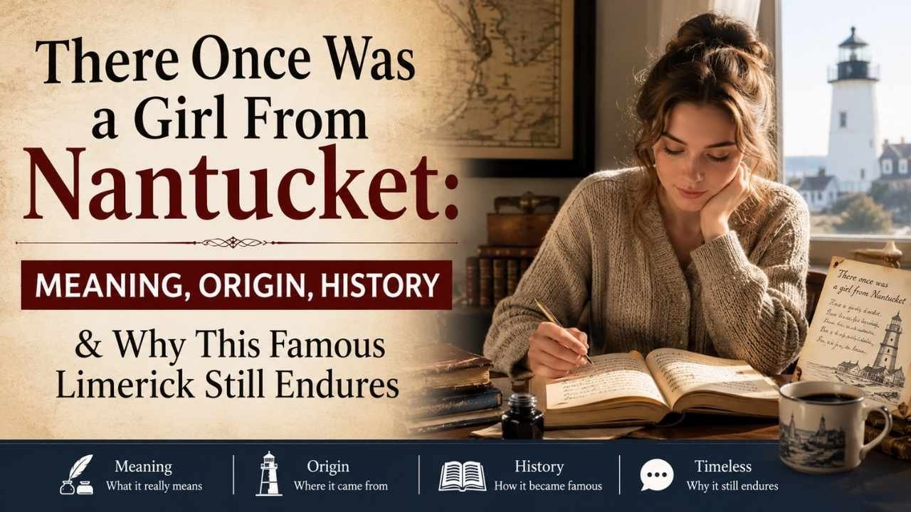 There Once Was a Girl From Nantucket meaning, origin, history, and famous limerick explained