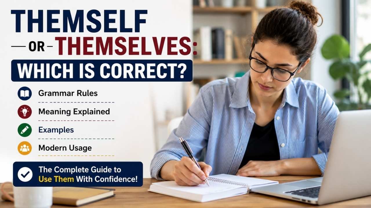 Themself vs themselves showing the difference between singular and plural reflexive pronouns
