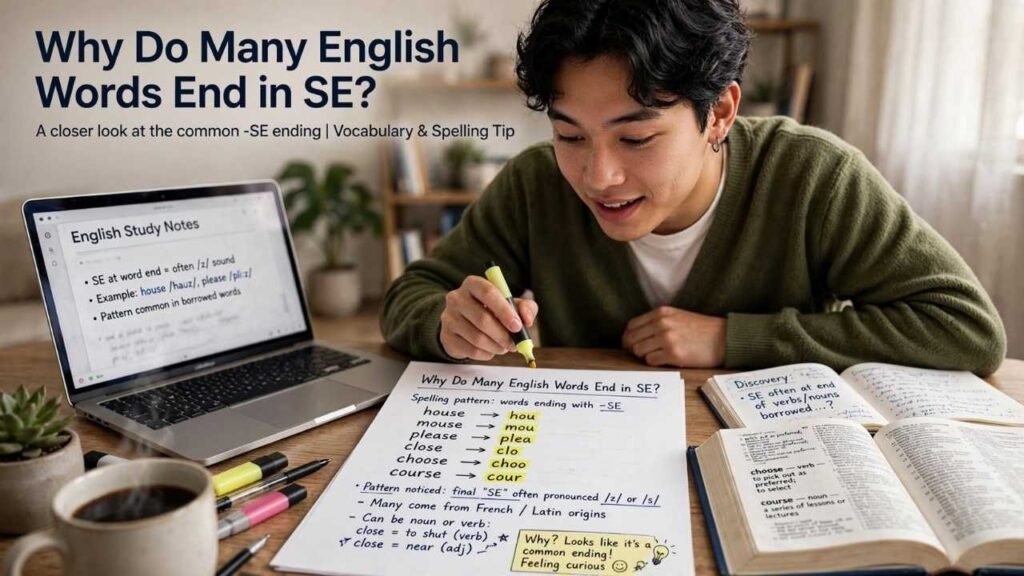 Why Do Many English Words End in SE?
