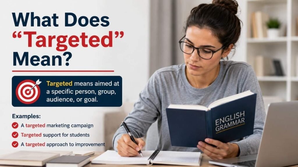 Targeted meaning explained with examples and common English usage