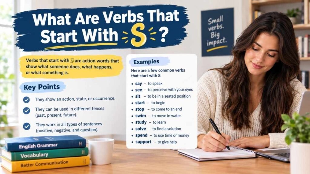 What Are Verbs That Start With S?
