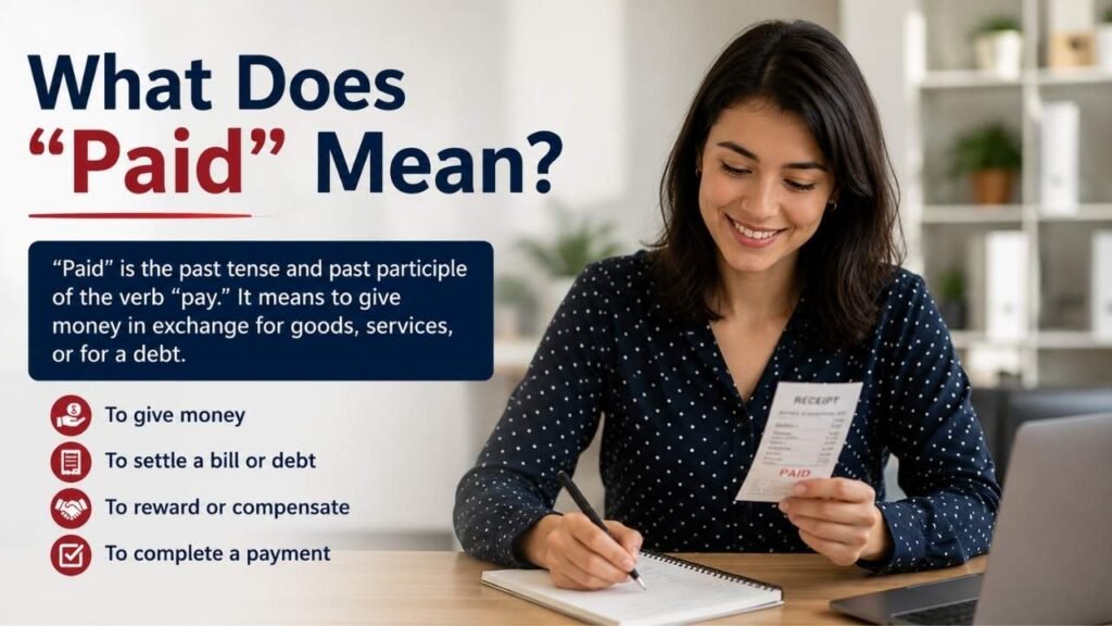 What Does "Paid" Mean?