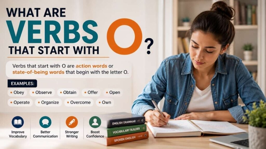 What Are Verbs That Start With O?

