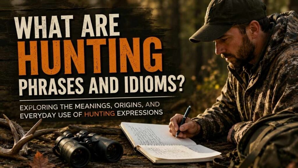 Hunting phrases and idioms explained with meanings, origins, examples, and modern usage.